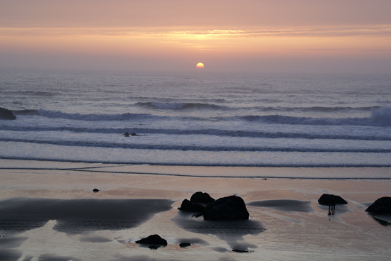 california beaches at sunset. Beach sunset.