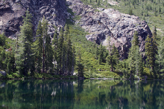 Upper Seven Lake in the Seven Lakes Basin
