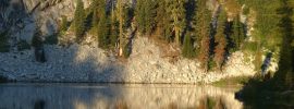 Paynes Lake in the Russian Wilderness in Northern California.