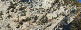 Cathedral Peak in Yosemite National Park is a granitic mountain that shows major evidence of glacial erosion.