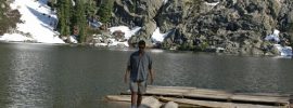 John Soares at Middle Cliff Lake