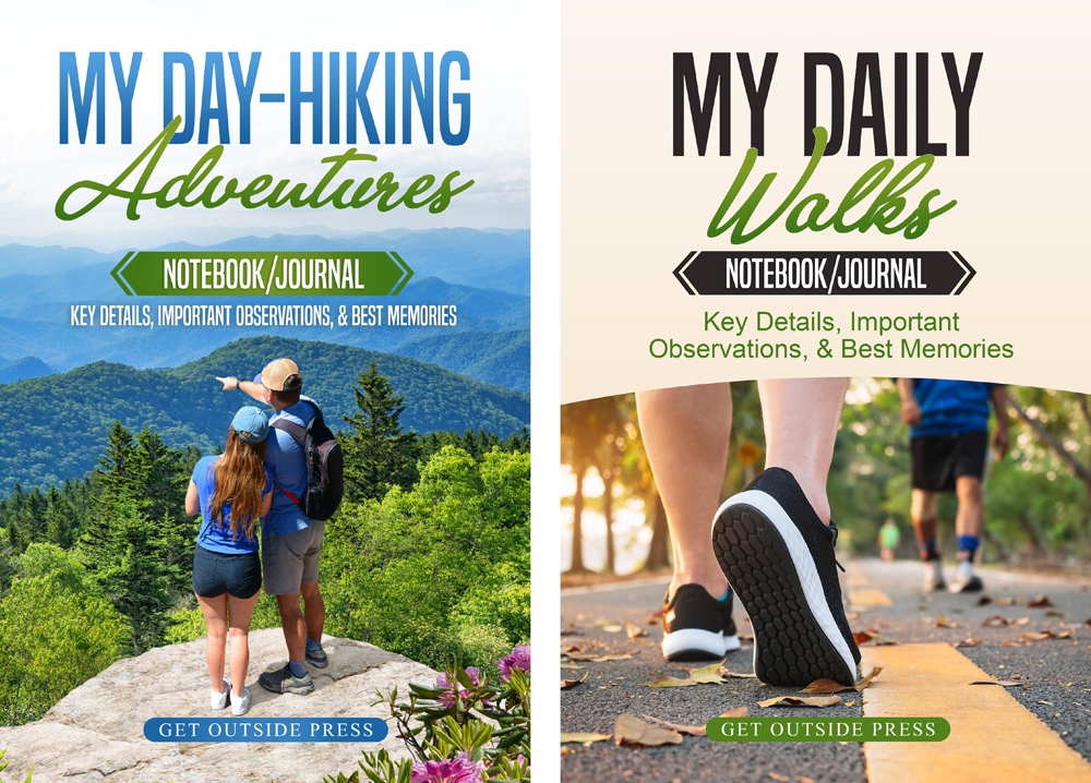 Day Hiking Walking Journal Notebook Diary Logbook: fitness books for hikers and walkers.